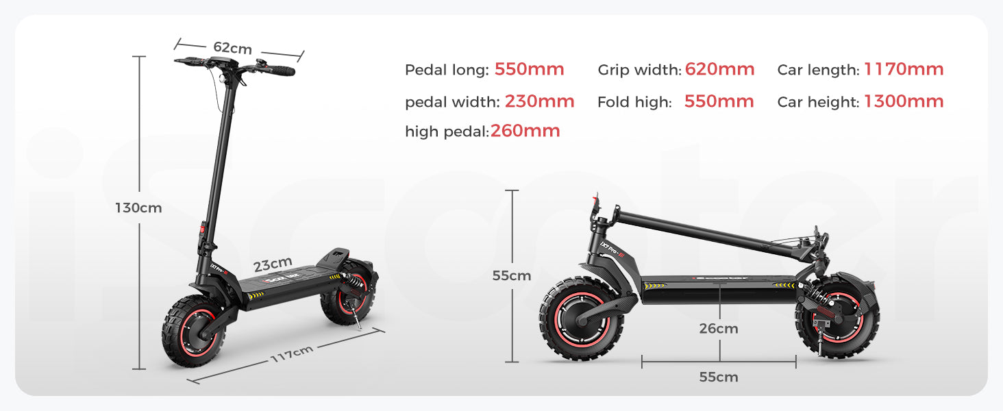iScooter iX7 Pro 2000W Off-Road Electric Scooter