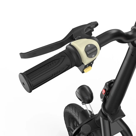 iScooter i12 with electric scooter with seat and carry basket.