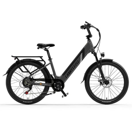 lankeleisi es500 electric bike in uk featuring a sleek black frame and matching black wheels, positioned against a neutral background.