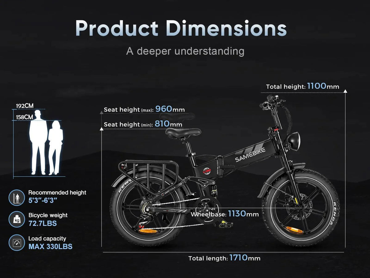 SAMEBIKE RS-A02 PLUS Electric Folding Bike