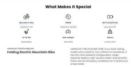 Sale
Lankeleisi XT750 PLUS Electric Mountain Bike