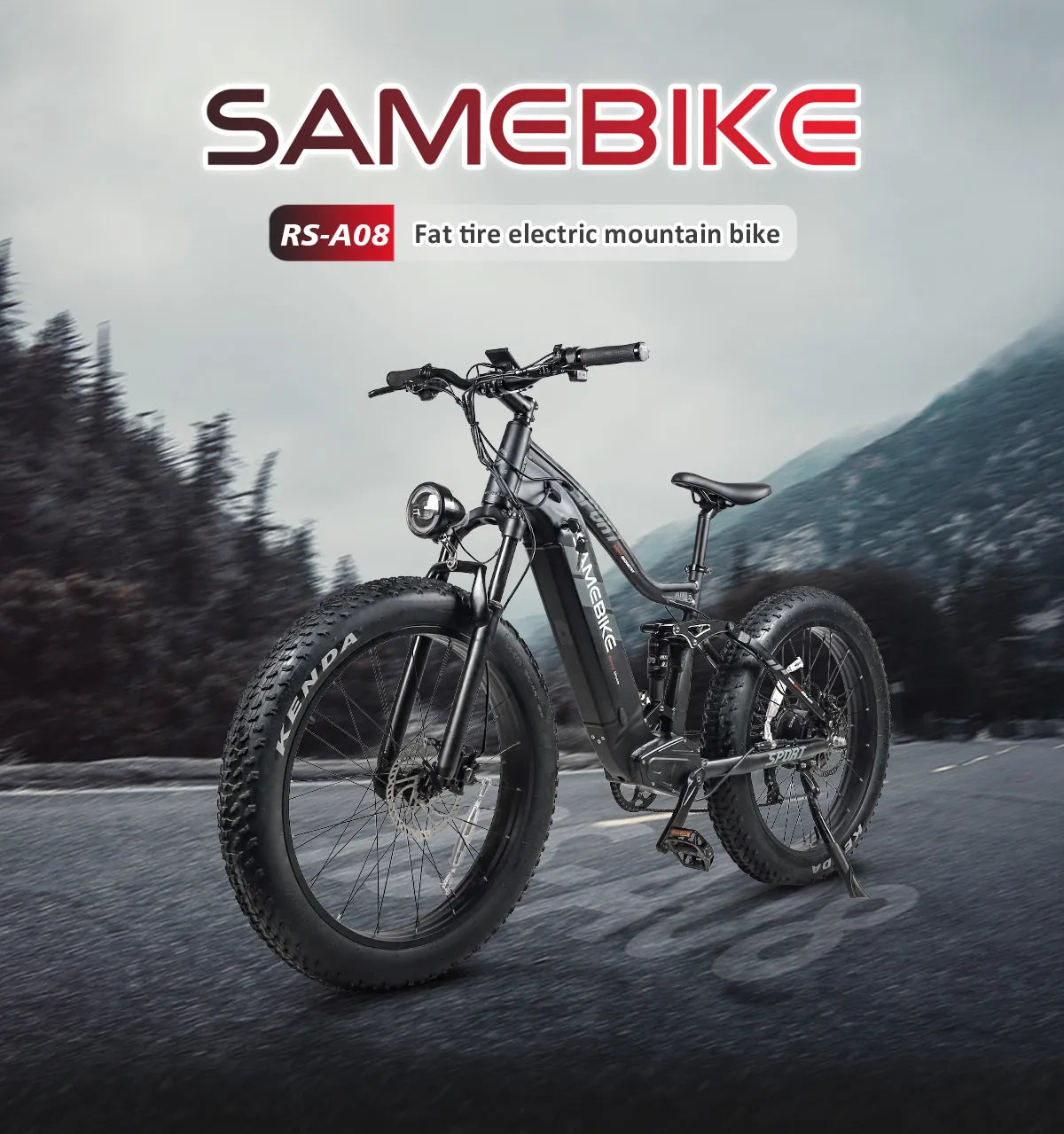 SAMEBIKE RS A08 Fat Tire Electric Mountain Bike