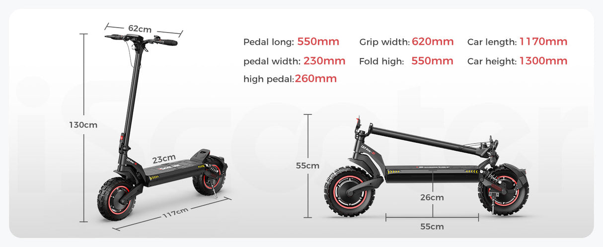 iScooter iX7 Pro 2000W Off-Road Electric Scooter