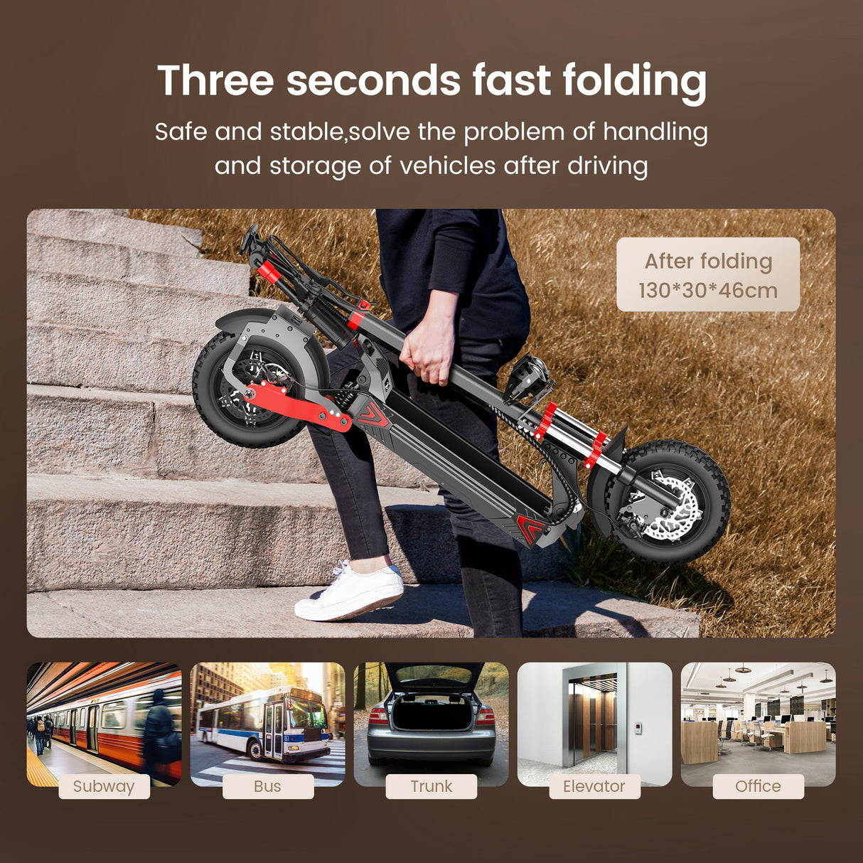 iScooter iX8  1200W*2 Off-Road E-Scooter 60KM/H