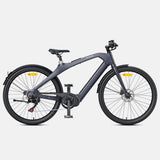 Gray electric bicycle on a white background