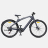 Gray electric bicycle on a white background