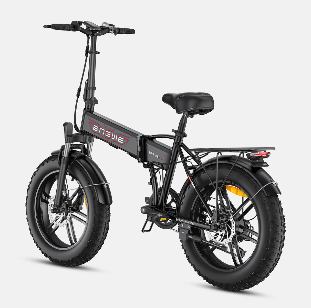 Side view of black version of Zingy’s Engwe EP-2 Pro Boost Electric Bike.