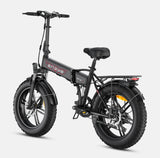 Side view of black version of Zingy’s Engwe EP-2 Pro Boost Electric Bike.