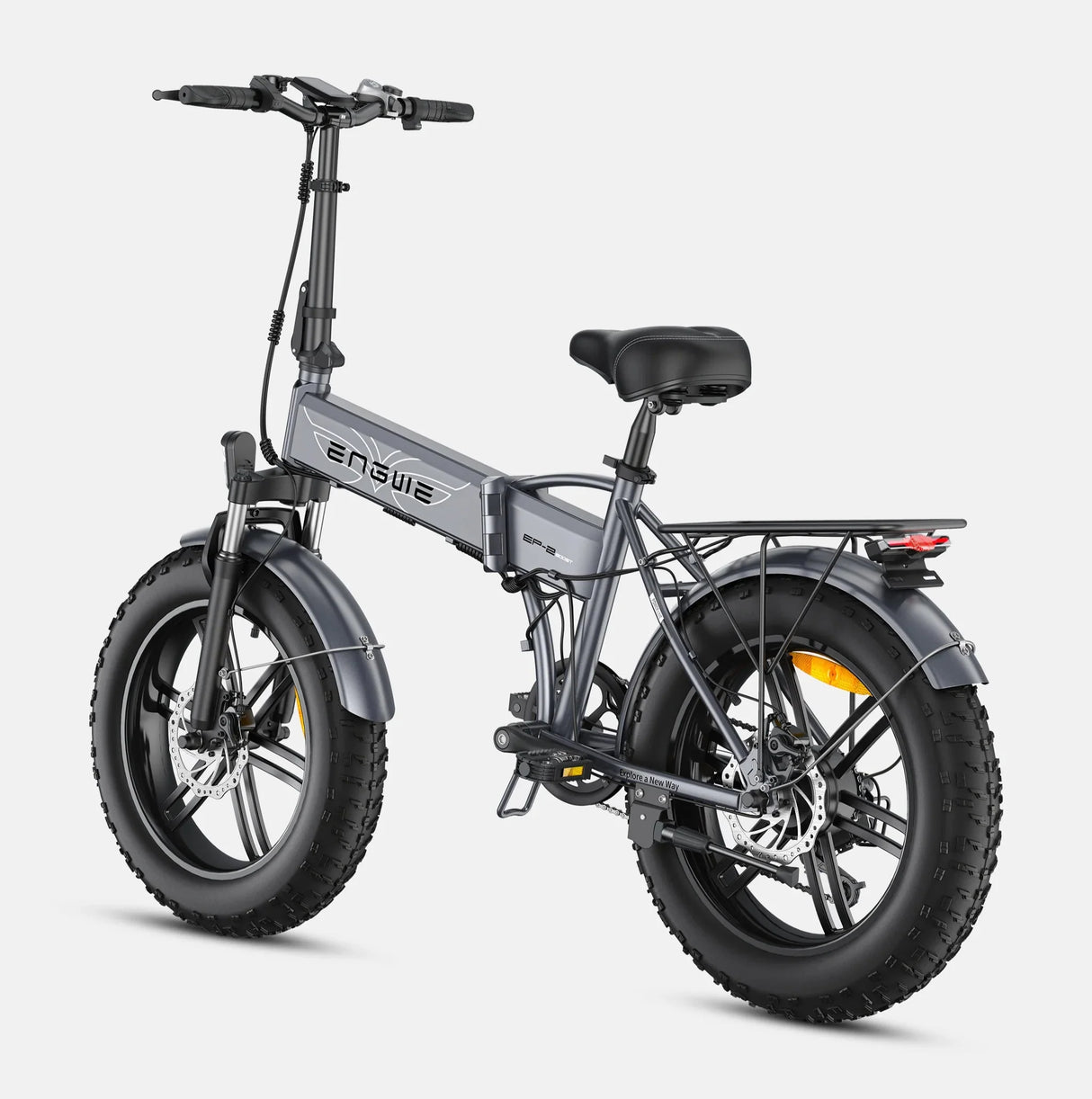 Grey version of Zingy’s Engwe EP-2 Pro Boost Electric Bike.