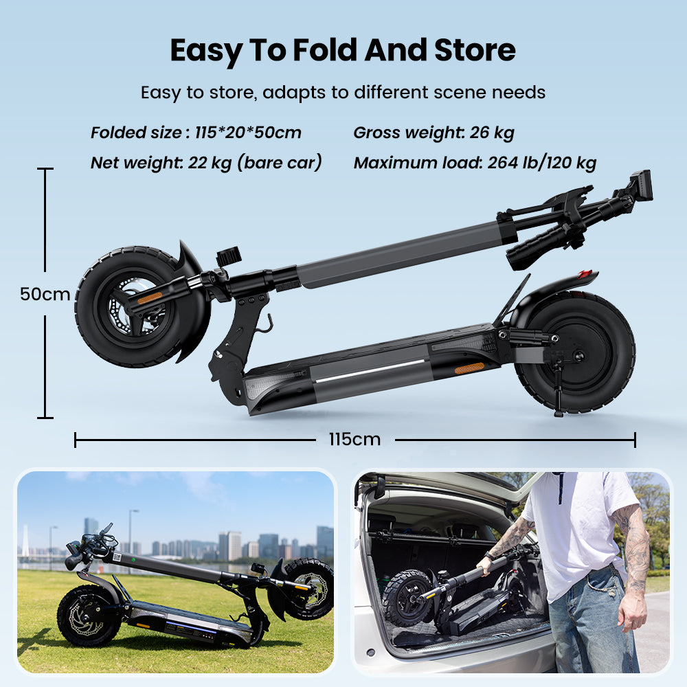 iScooter W9 1000W Off-Road E-scooter 45km/h