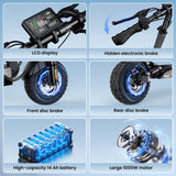 iScooter W9 1000W Off-Road E-scooter 45km/h