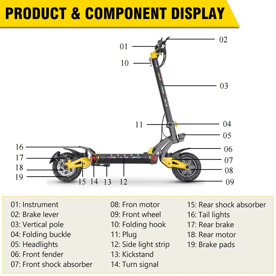 iENYRID ES60 Dual Motor Electric Scooter