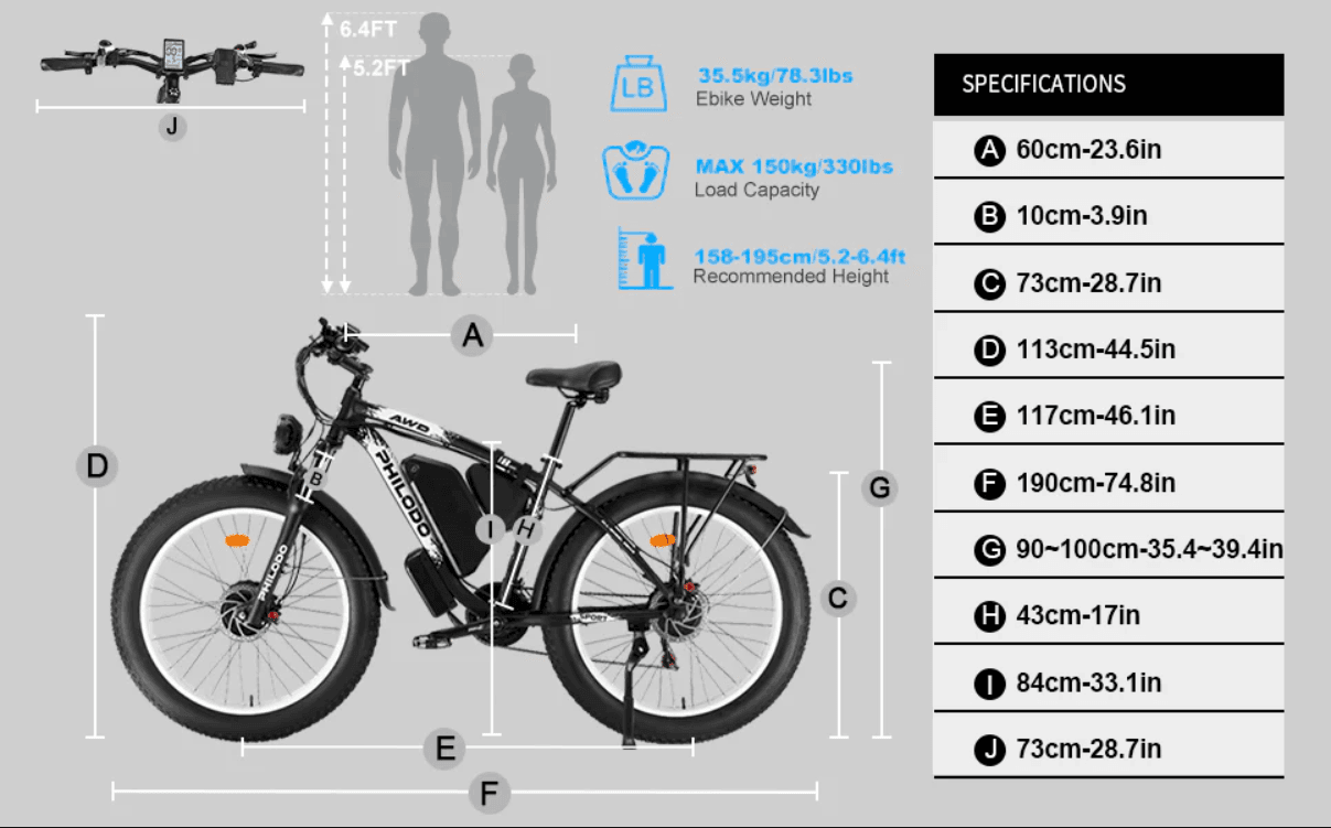Philodo H8 Dual Motor Cargo Electric bike