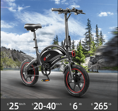 DYU D3F Upgraded Folding Electric Bike