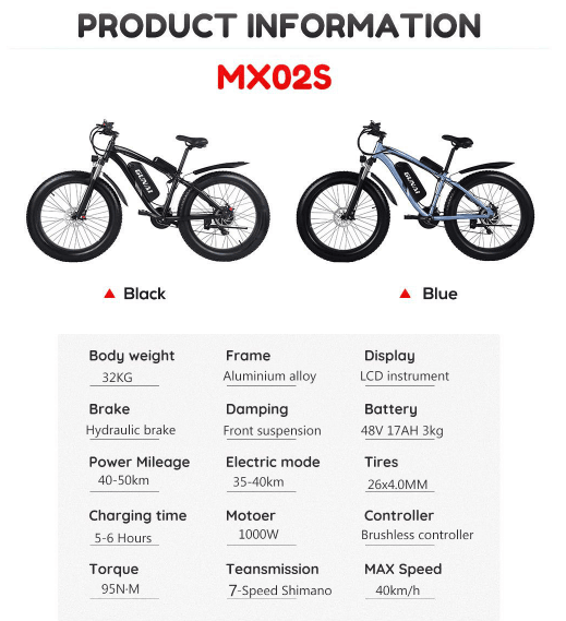 GUNAI MX02S Electric Bike