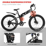 KAISDA K3 Fat-Tire Off-Road Folding Electric Mountain Bicycle