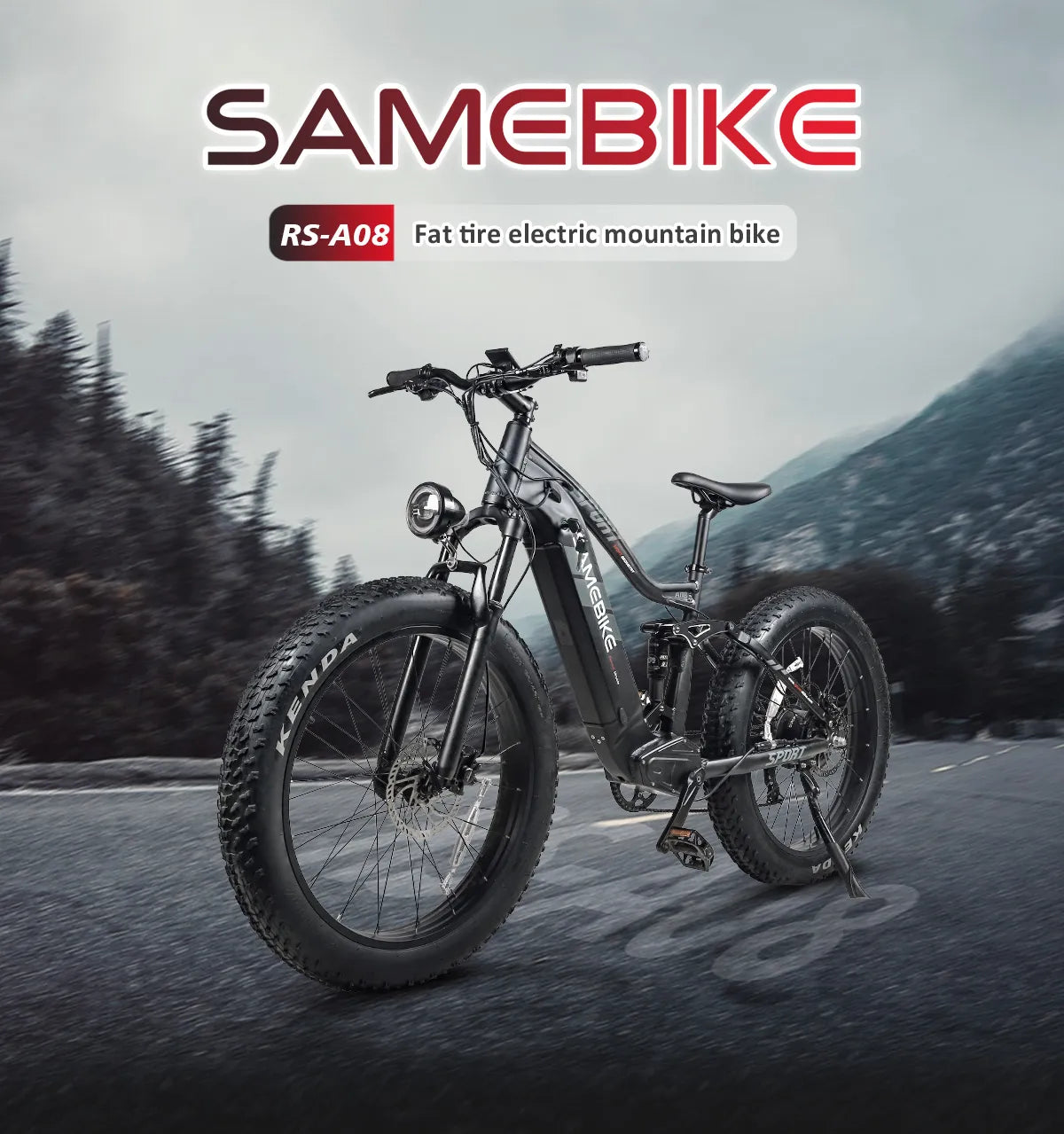 SAMEBIKE RS-A08 Fat Tire Electric Mountain Bike